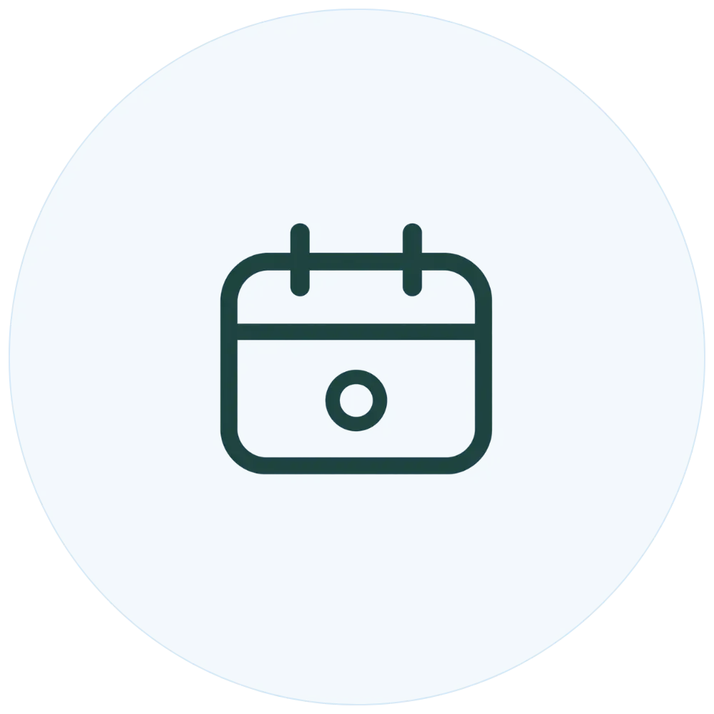 Icon representing booking a suitable appointment time